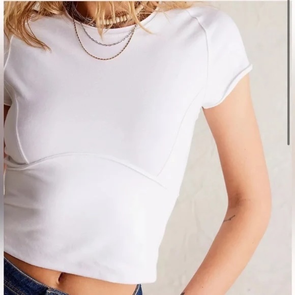 We The Free White Crop Top - Picture 3 of 6